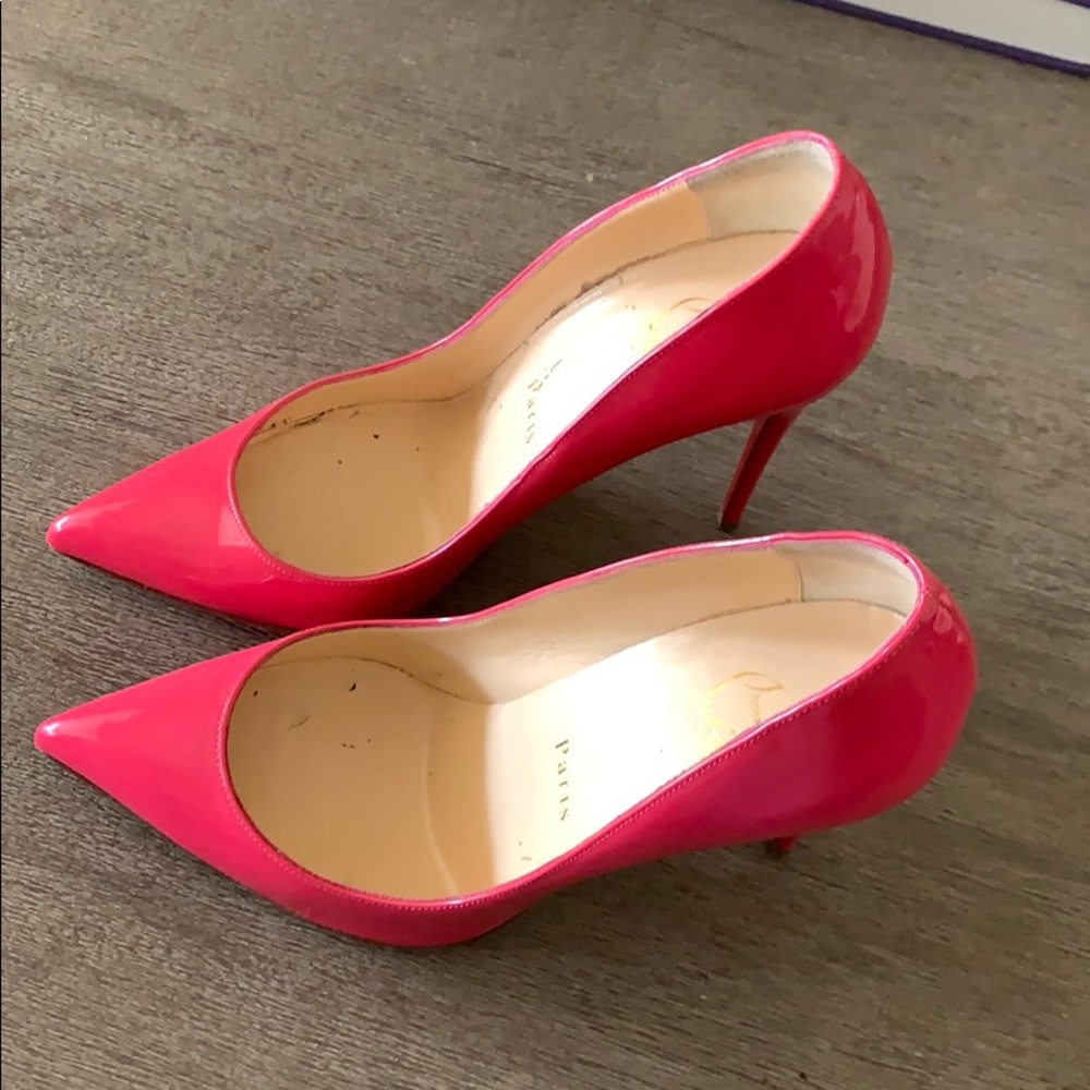 Christian Louboutin 36.5 pink pumps, barely worn - Picture 2 of 3